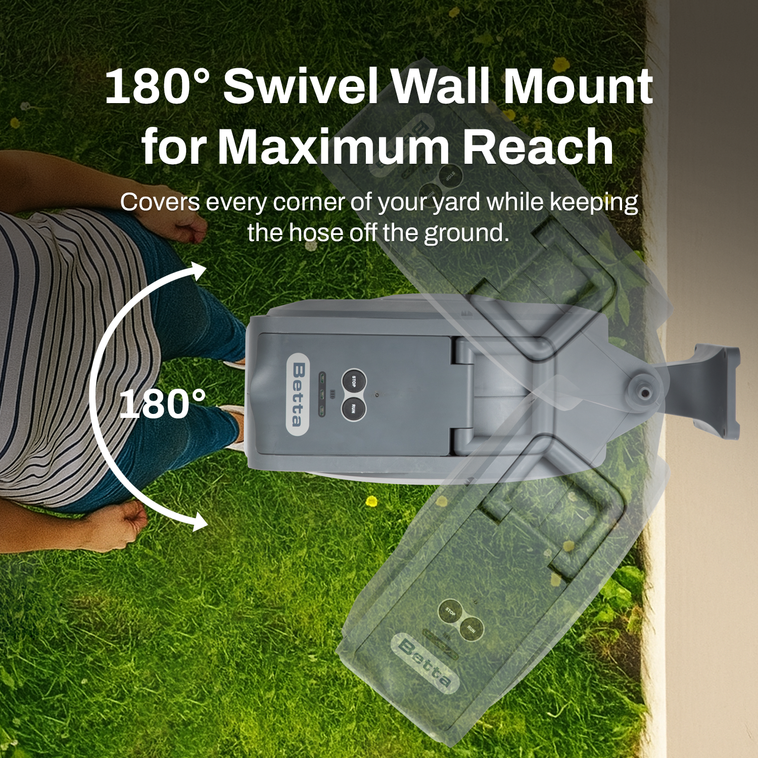 Betta EaseReel Battery-Powered Retractable Hose Reel System