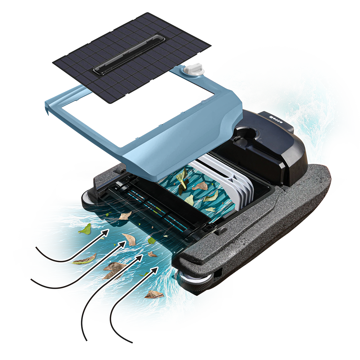 Betta Flex - Solar-Powered Robotic Pool Skimmer