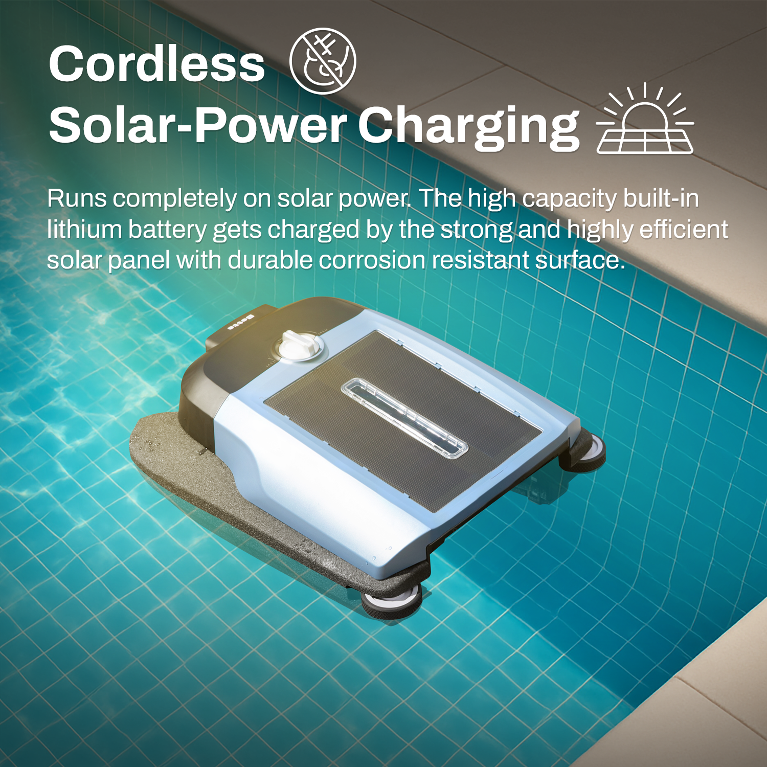 Betta Flex - Solar-Powered Robotic Pool Skimmer